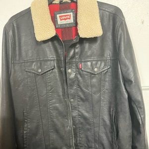 Levi leather “look like” coat